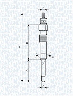 MAGNETI MARELLI 062900007304 Glow plug