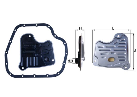 KNECHT HX 284D Hydraulic filter, automatic transmission