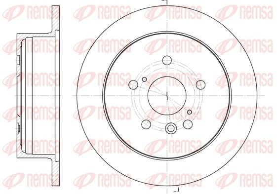 REMSA 61158.00 Brake disc