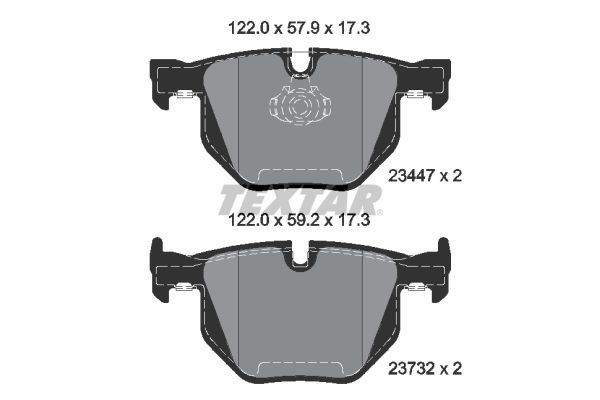TEXTAR 2344704 Brake pad set, disc brake