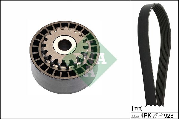 SCHAEFFLER INA 529 0100 10 V-ribbed belt set
