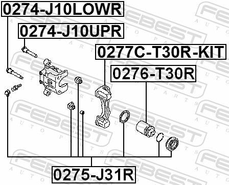 Guide Bolt, brake caliper-1
