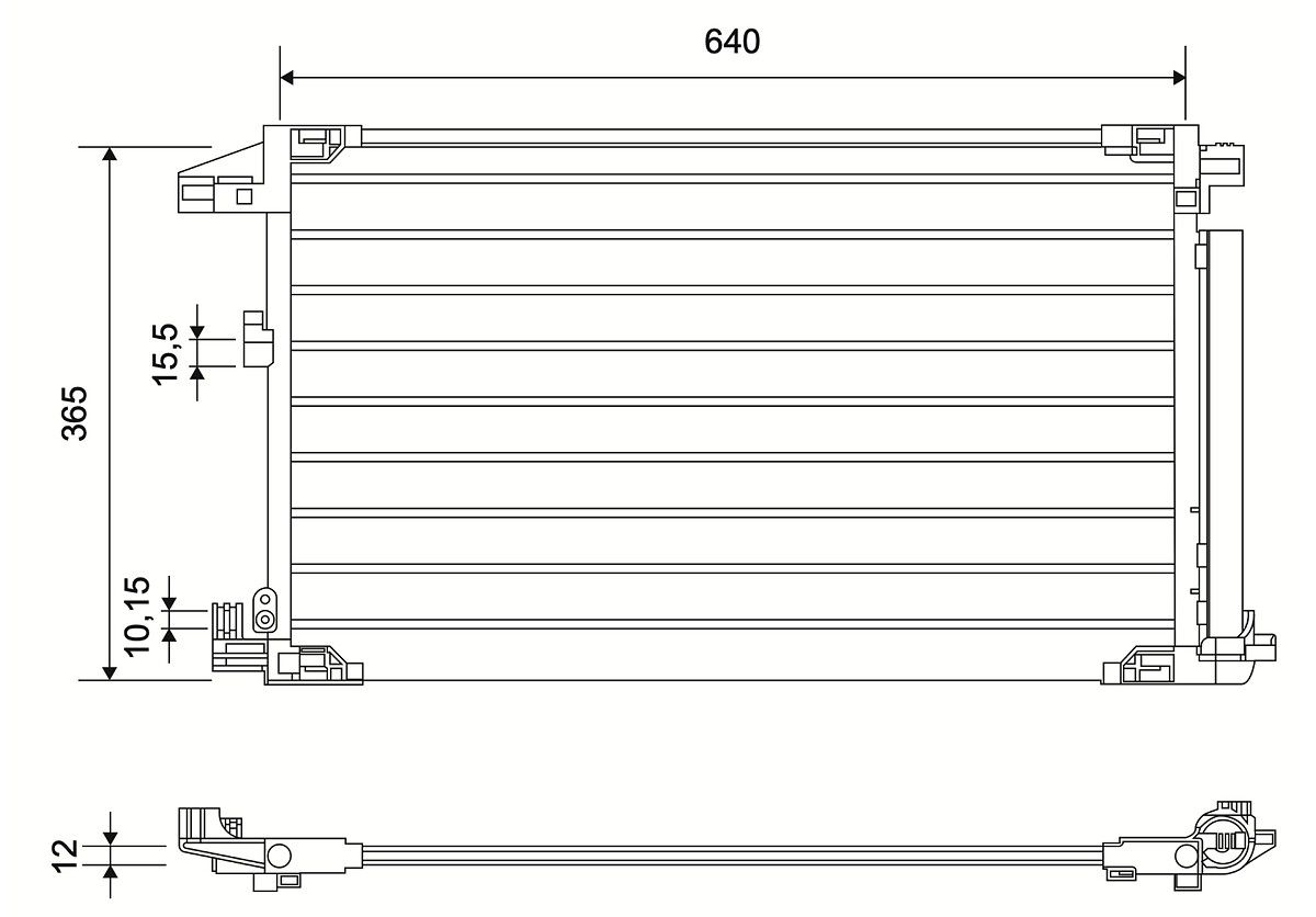 VALEO 822832 Condenser, air conditioning