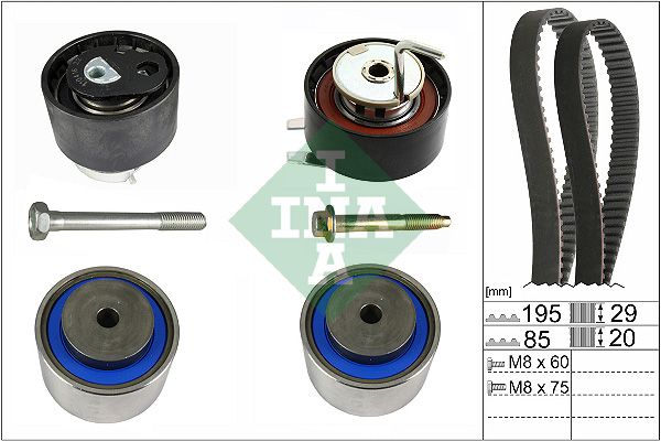 SCHAEFFLER INA 530 0764 10 Timing belt kit