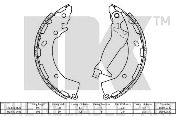 Brake Shoe Set-1