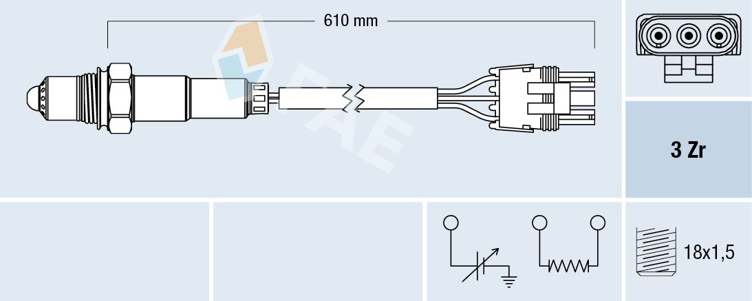 FAE 77118 Oxygen sensor