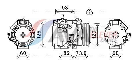 AVA CLEVER CHOICE TOAK726 Compressor, air conditioning
