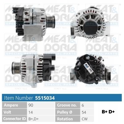 MEAT & DORIA 5515034 Alternator