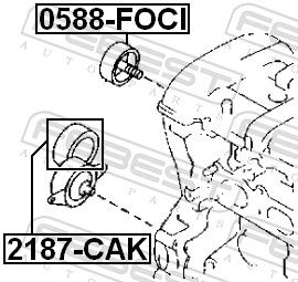 Tensioner Pulley, V-ribbed belt-1