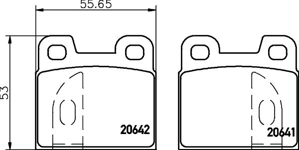 TEXTAR 2064103 Brake pad set, disc brake