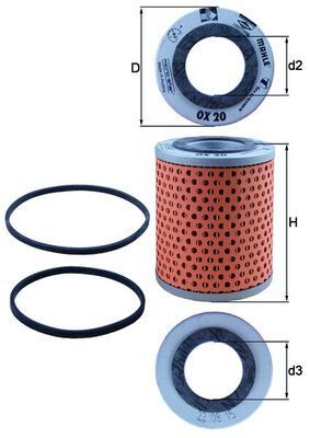 KNECHT OX 20D Oil filter