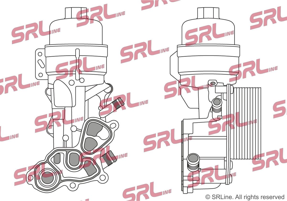 SRLINE 2329L8-3 Oil cooler, engine oil