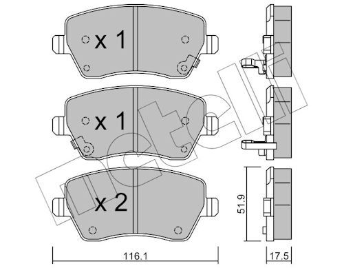 Brake Pad Set, disc brake-main