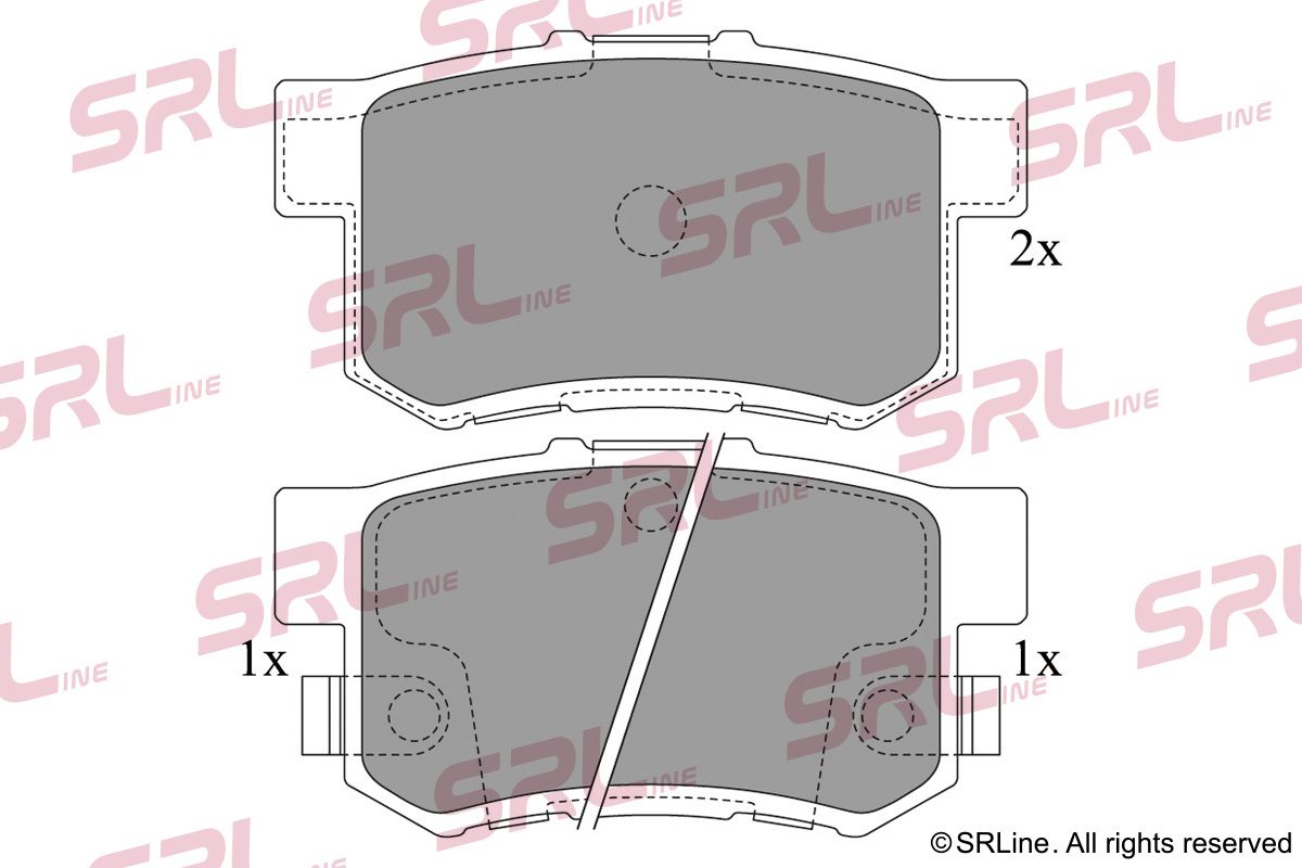 SRLINE S70-1358 Brake pad set, disc brake