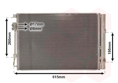 VAN WEZEL 82005269 Condenser, air conditioning
