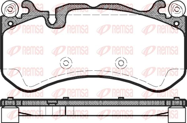 REMSA 1300.00 Brake pad set, disc brake