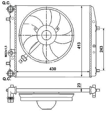 Radiator, engine cooling-6