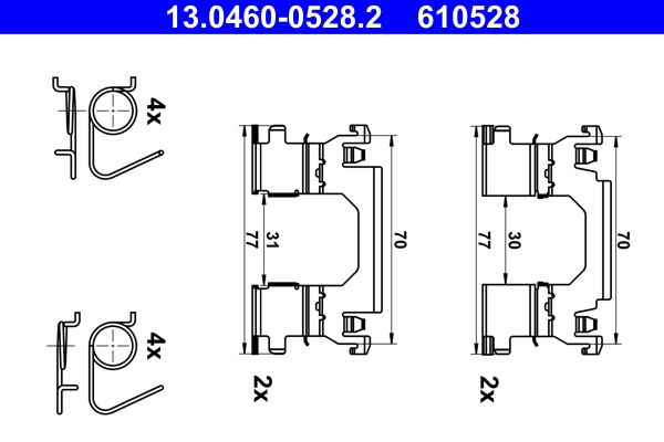 Accessory Kit, disc brake pad