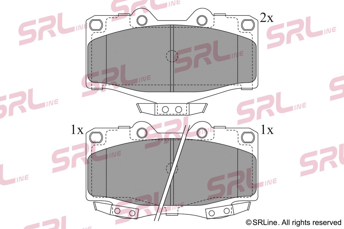 SRLINE S70-0381 Brake pad set, disc brake