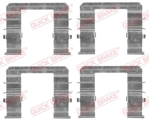 QUICK BRAKE 109-1744 Priedų komplektas, diskinių stabdžių trinkelės