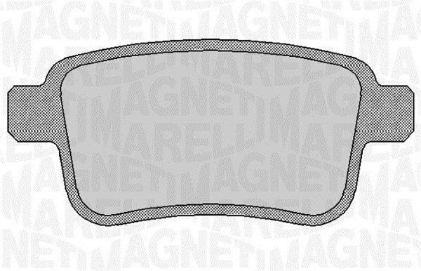 MAGNETI MARELLI 363916060660 Brake pad set, disc brake