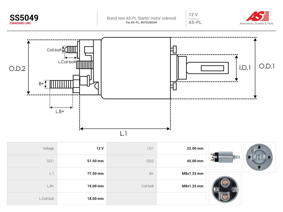 Solenoid Switch, starter-3