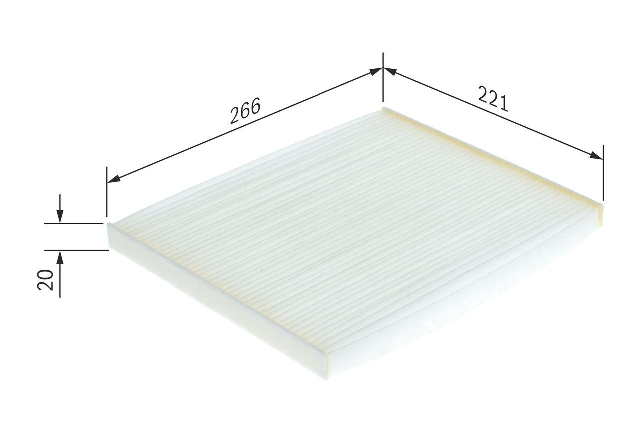 BOSCH 1 987 432 188 Filter, cabin air