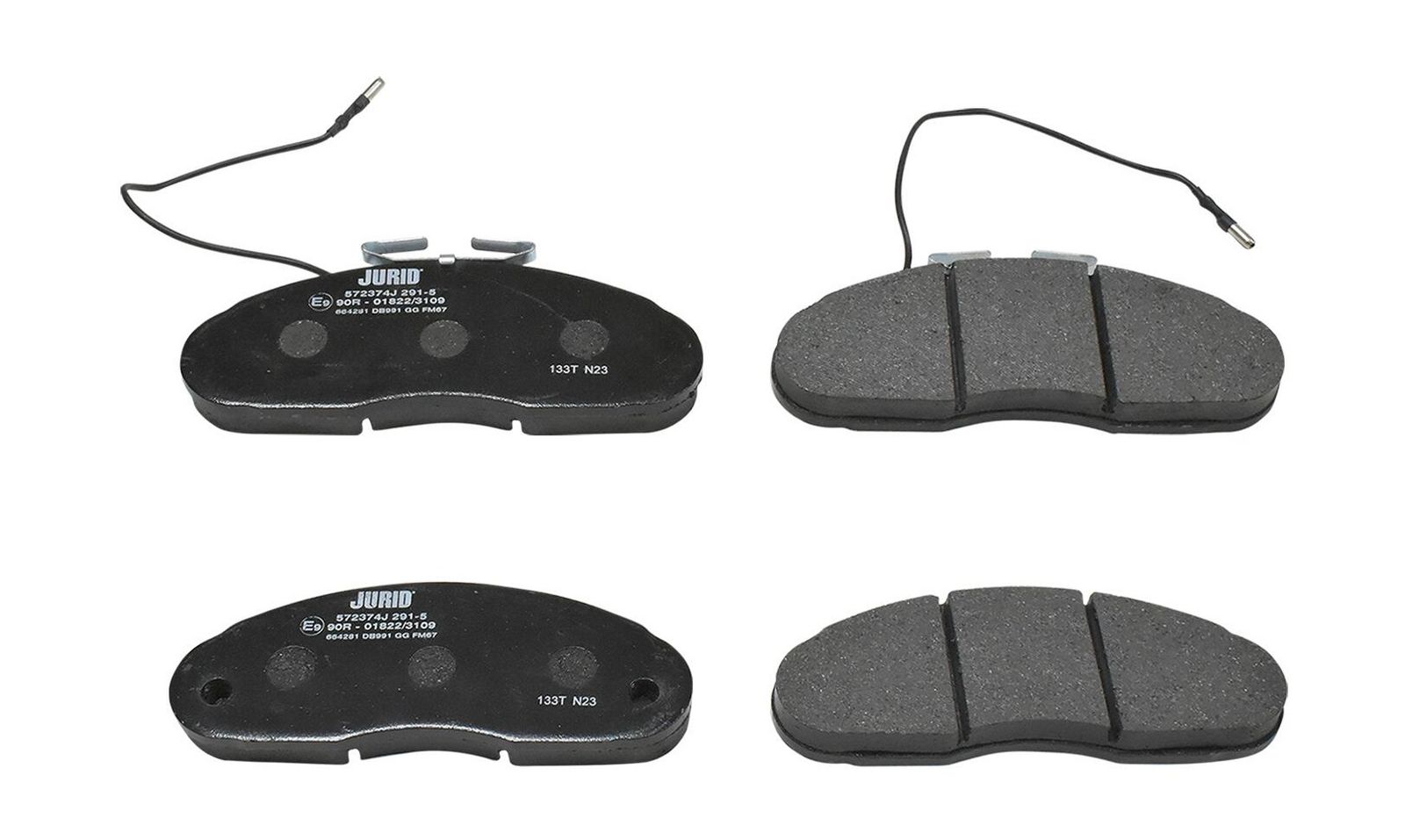 JURID 572374J Brake pad set, disc brake
