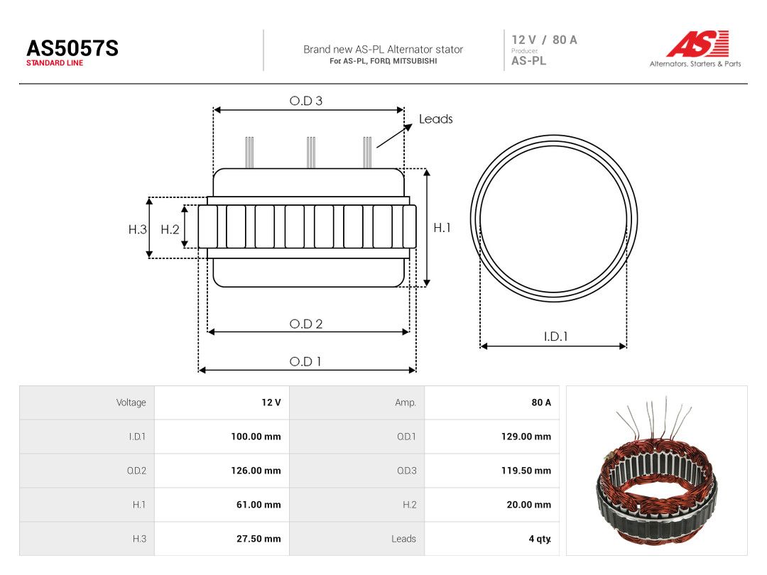 Stator, alternator-1