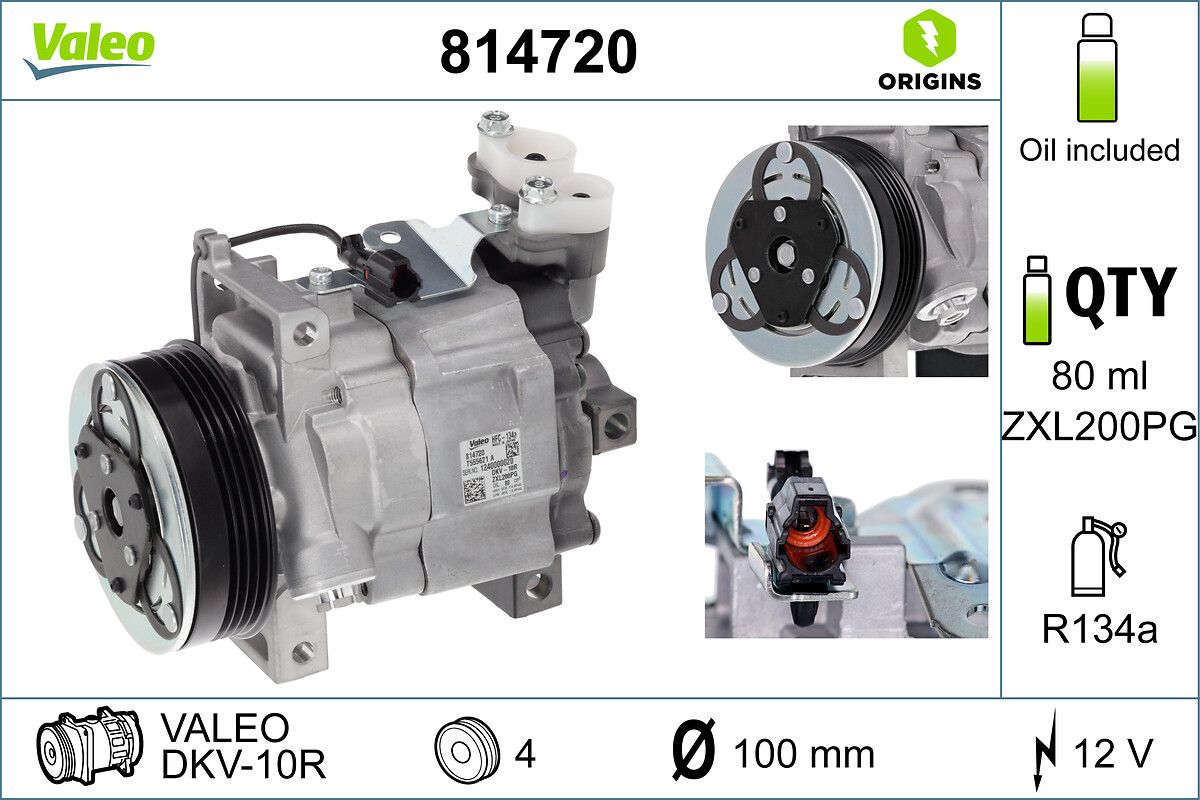 VALEO 814720 Compressor, air conditioning