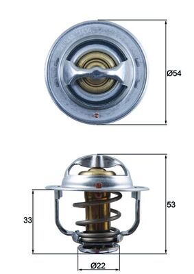 Thermostat, coolant