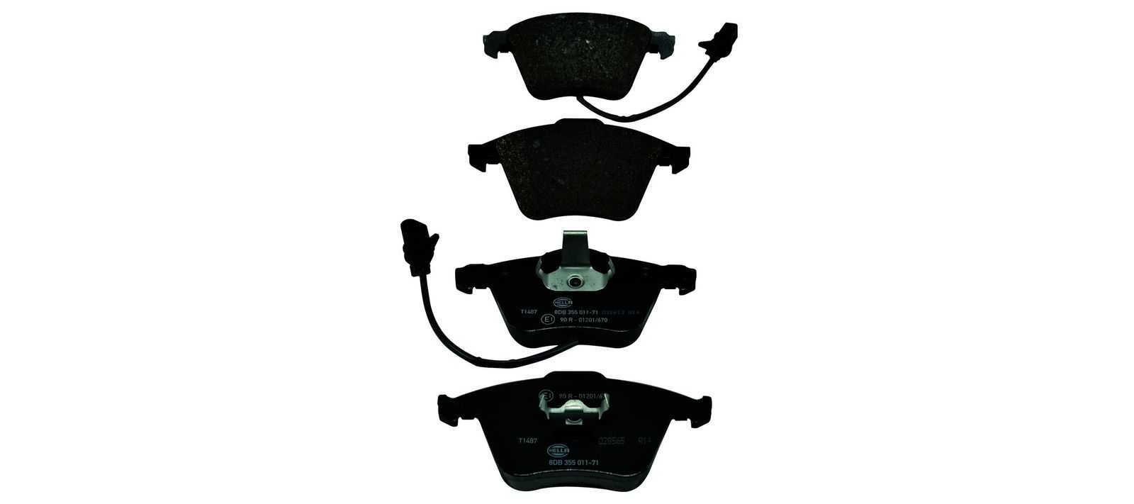 HELLA 8DB 355 011-711 Brake pad set, disc brake