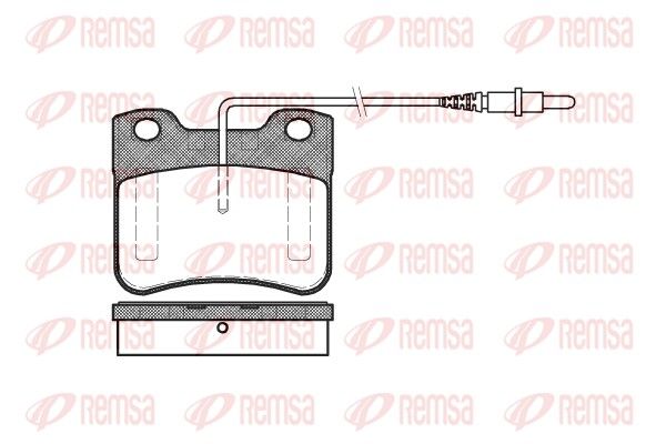 REMSA 0247.24 Brake pad set, disc brake
