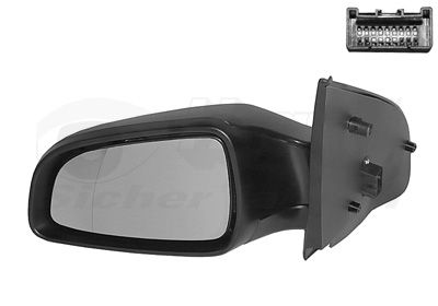 VAN WEZEL 3745807 Išorinis veidrodėlis