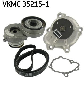 SKF VERTEVO VKMC 35215-1 Water pump + v-ribbed belt kit