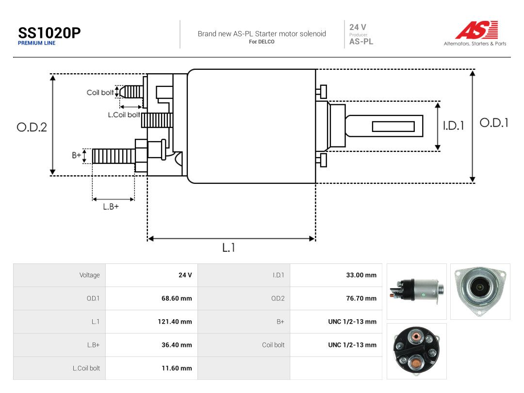 Solenoid Switch, starter-3