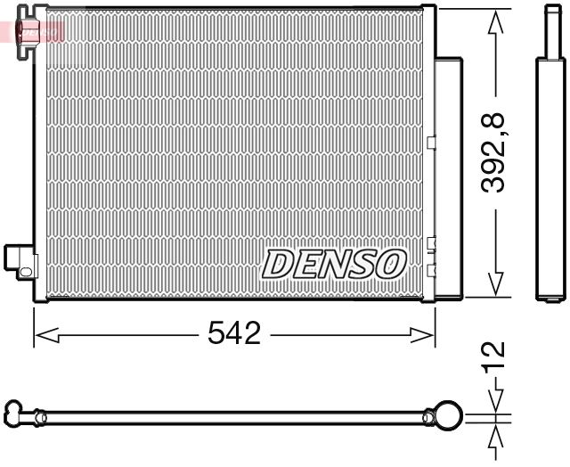 DENSO DCN37004 Condenser, air conditioning