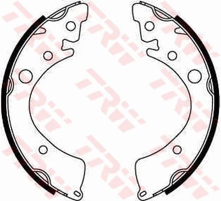 TRW GS8201 Brake shoe set