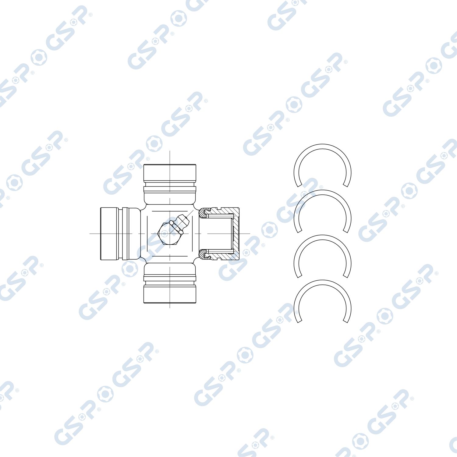 GSP UJ900228 Joint, propshaft