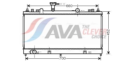 AVA CLEVER CHOICE MZ2164 Radiator, engine cooling