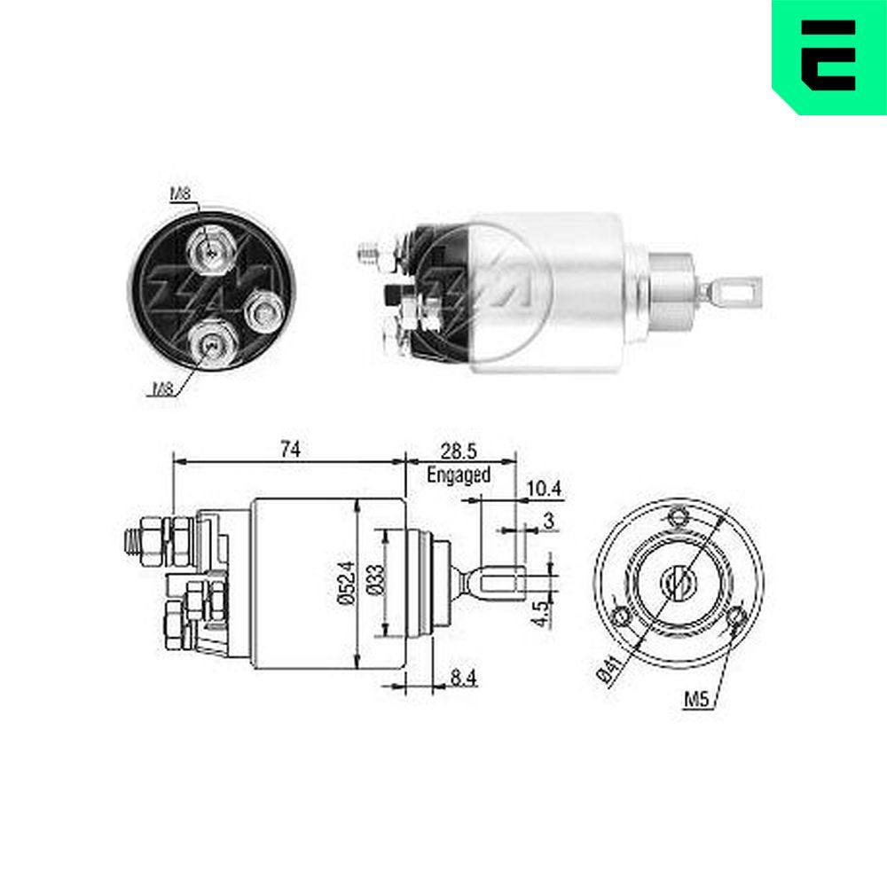 Solenoid Switch, starter