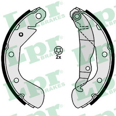 LPR 08130 Brake shoe set