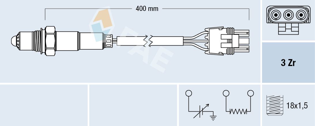 FAE 77601 Oxygen sensor