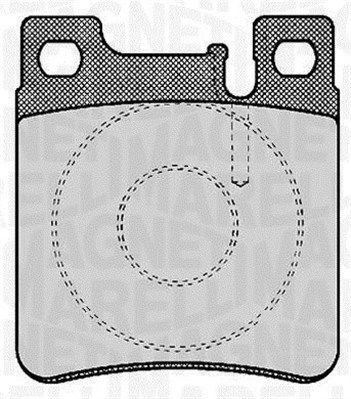 MAGNETI MARELLI 363916060303 Brake pad set, disc brake