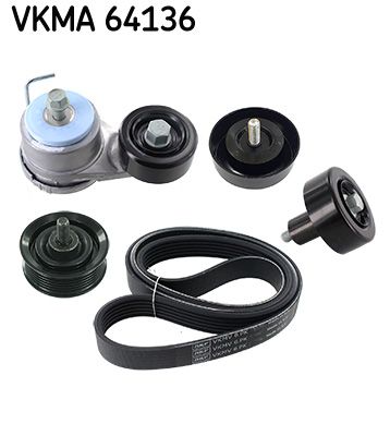 SKF VERTEVO VKMA 64136 V-ribbed belt set