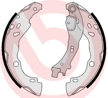 BREMBO S 23 523 Brake shoe set