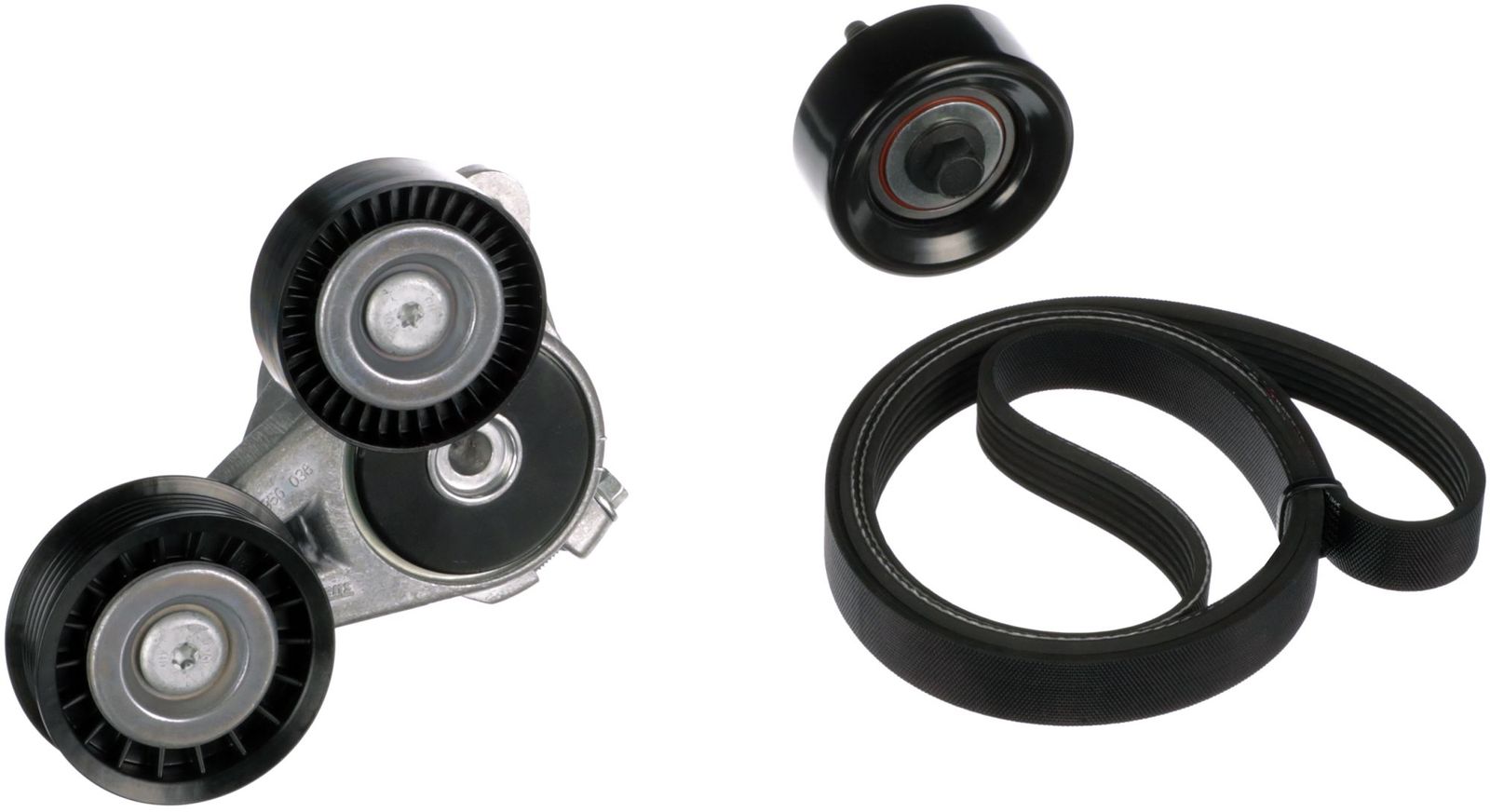 V formos rumbuotas diržas, komplektas