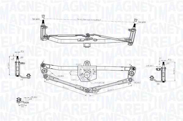 MAGNETI MARELLI 085570720010 Wiper linkage