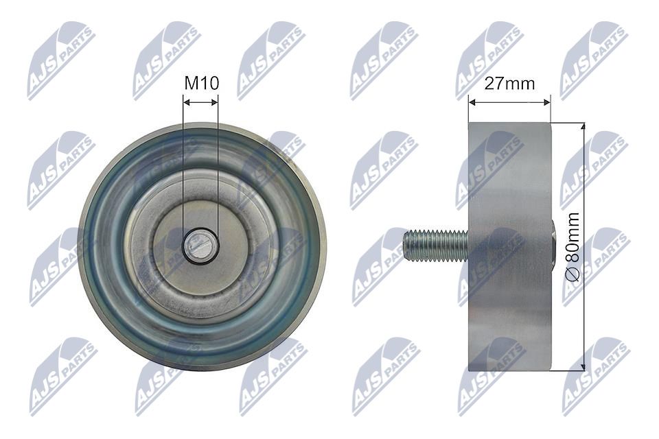 NTY RNK-HY-010 Deflection/guide pulley, v-ribbed belt