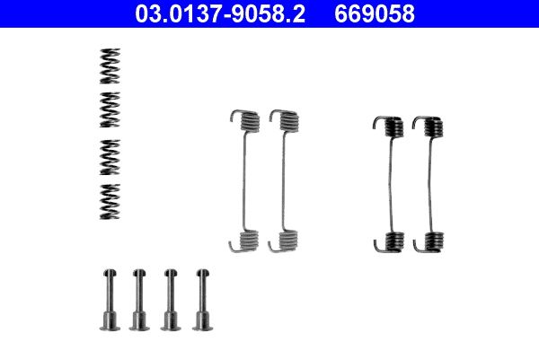 ATE 03.0137-9058.2 Accessory kit, parking brake shoes